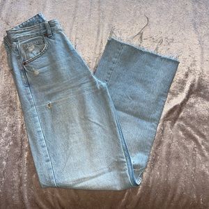 ZARA HIGH RISE Long Wide Leg JEANS | Size 2